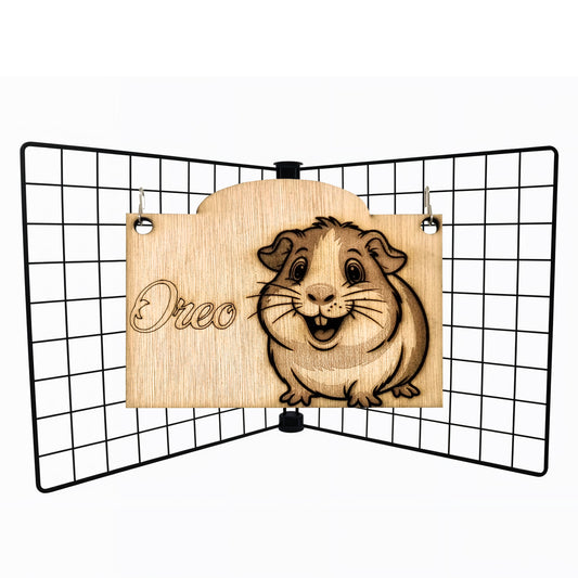 Personalised Guinea Pig Cage Name Tag