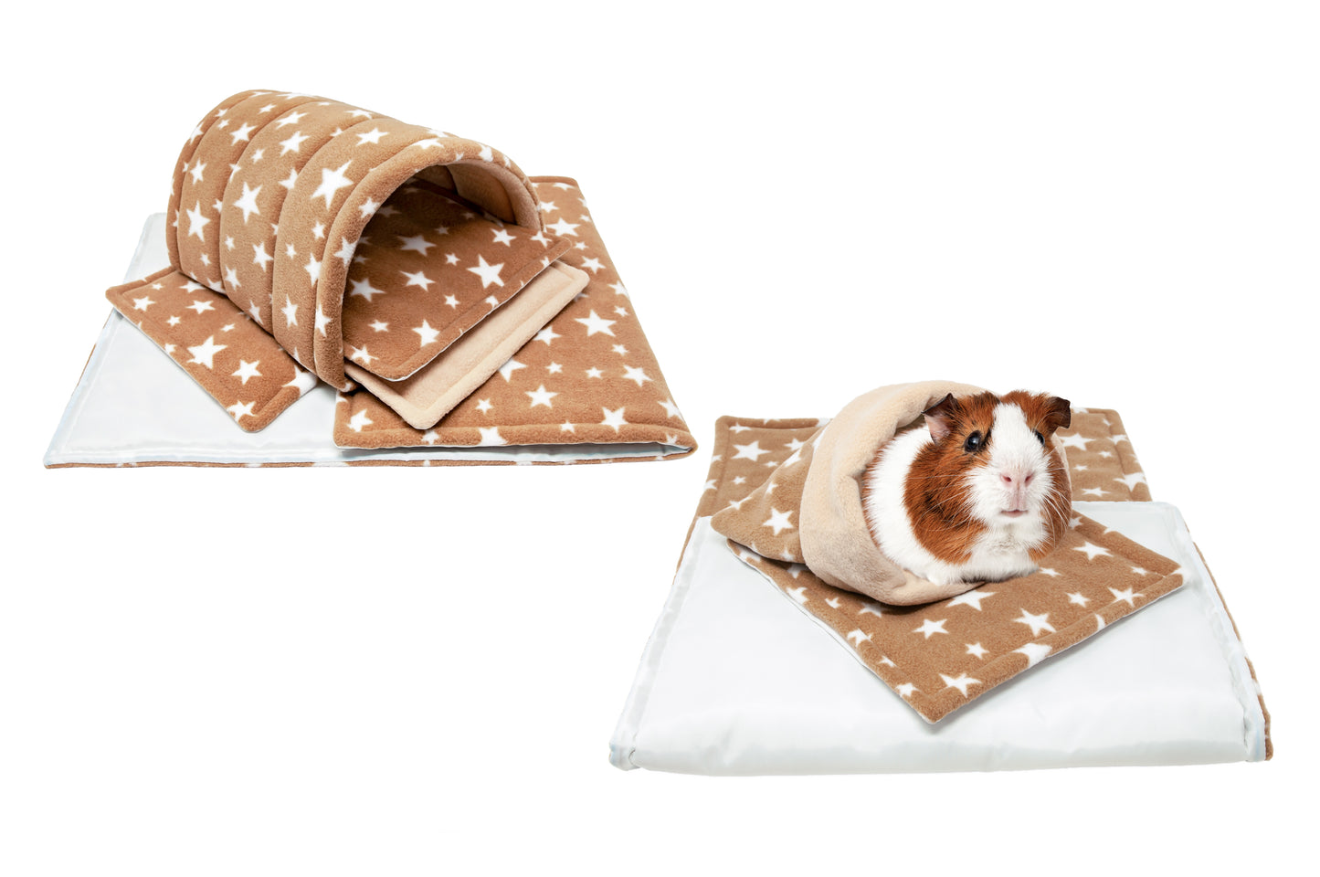 Set With 1 Liner, Fleece Cage Liner For Guinea Pigs And Small Animals