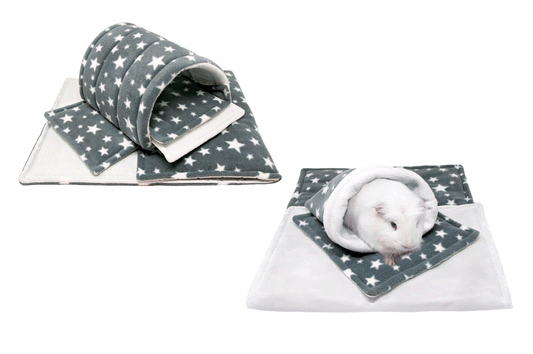 Set With 1 Liner, Fleece Cage Liner For Guinea Pigs And Small Animals